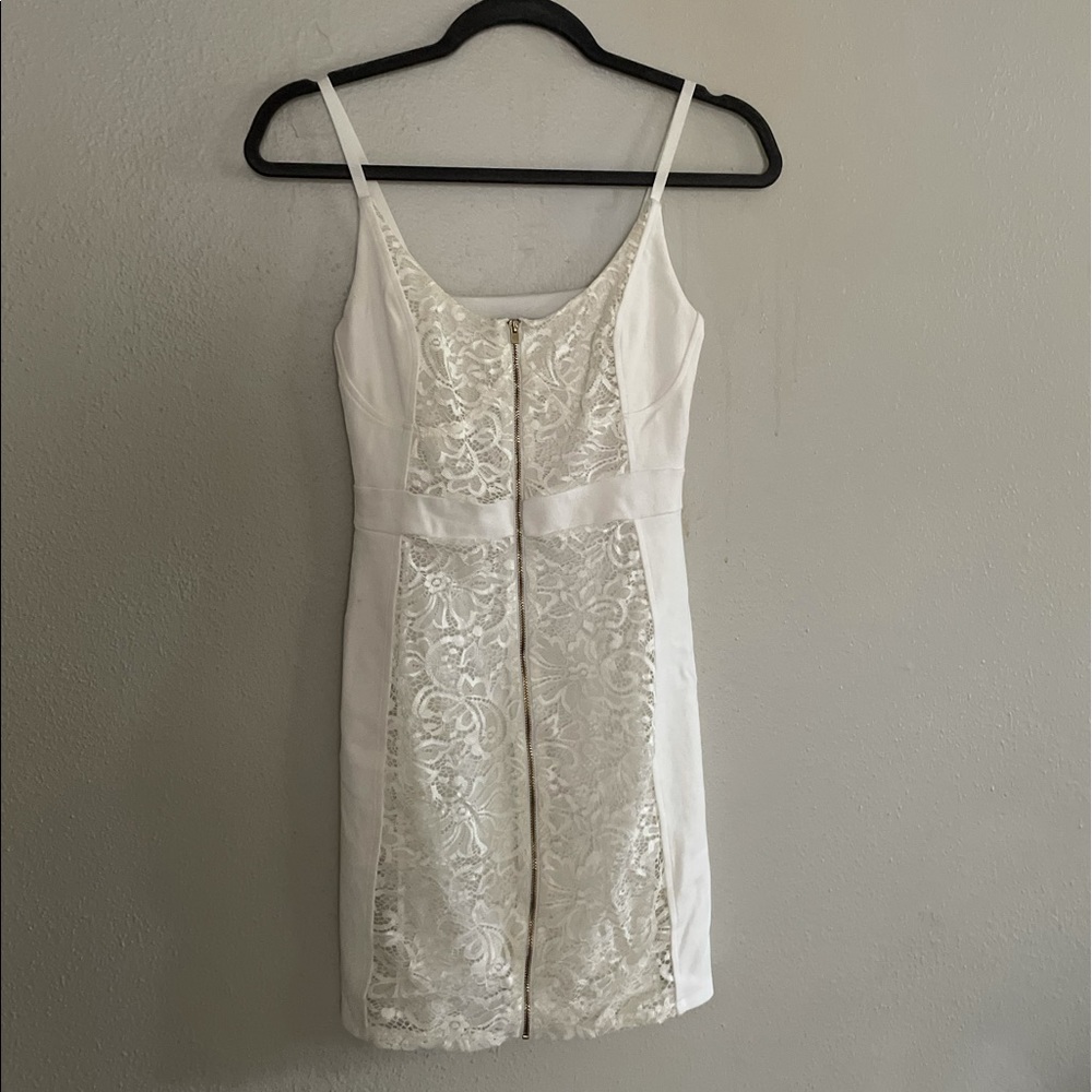 White Bachelorette Balconette MiniDress
